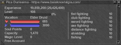 Signature for player Pica Durissima