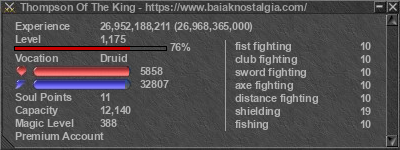 Signature for player Thompson Of The King